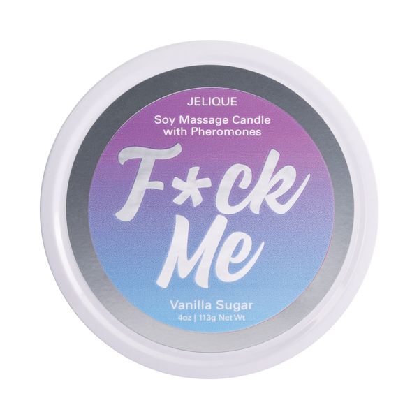 F*ck Me Pheromone Soy Massage Candle Vanilla Sugar 4oz | 113g