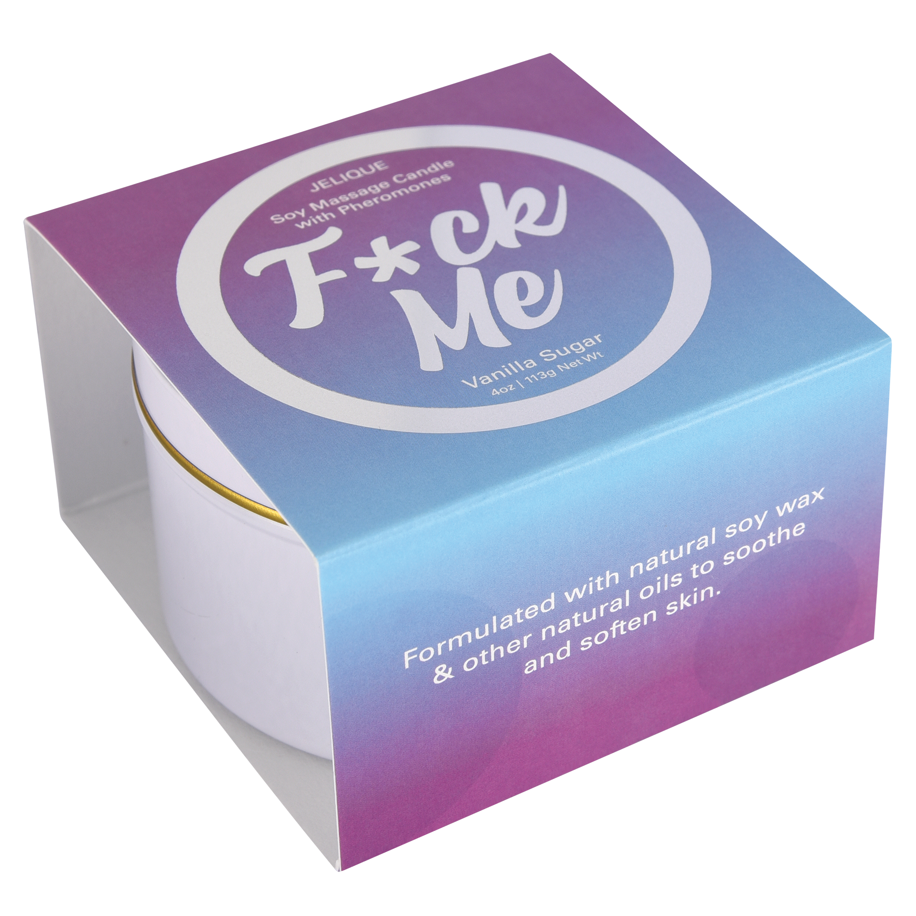 F*ck Me Pheromone Soy Massage Candle Vanilla Sugar 4oz | 113g