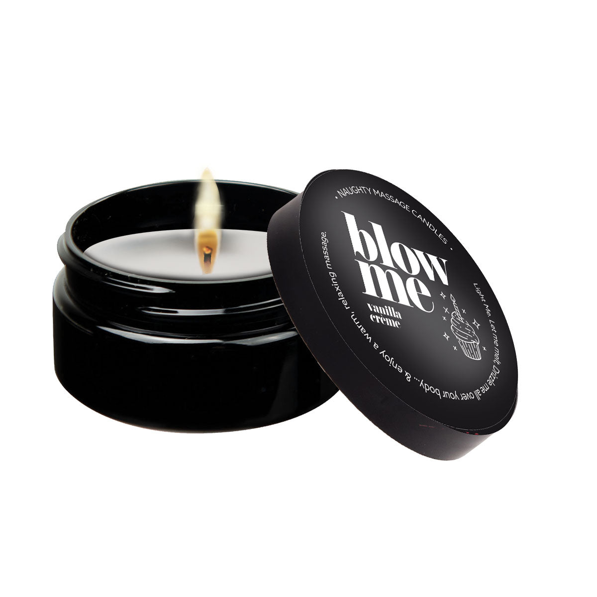 Blow Me - Vanilla Crème Naughty Mini Massage Candle