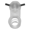 AIRLOCK ELECTRO Air-Lite Vented Chastity Cage - Clear Ice